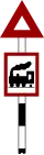 Unguarded railway crossing