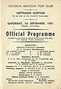 1951 VATC Memsie Stakes raceday officials