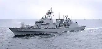 ROKS Kwanggaeto the Great (DDH 971), the Navy's first indigenously built destroyer