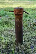 A piezometer at the Gouhenans lindane deposit.