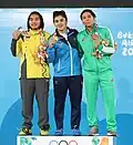 63&nbsp;kg victory ceremony