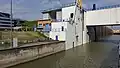 Entrance into one of the locks
