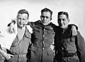 Posing with 25th AS mates, Lt Luff pictured on far right