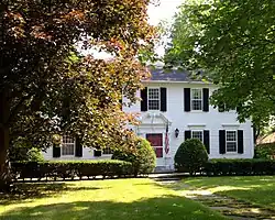 281 Elm Street, Northampton MA. Built 1915 to 1920. Colonial Revival.