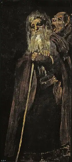 Two old men standing