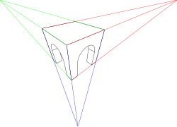 Three-point perspective