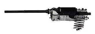 British 30 mm ADEN cannon, a further developed copy of the German Mauser MG 213, was specifically developed to fire mine shells.[27]