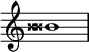 {
\omit Score.TimeSignature \relative c'' {
\tweak Accidental.stencil #ly:text-interface::print \tweak Accidental.text \markup { \concat { \doublesharp \doublesharp }}beses1
} }