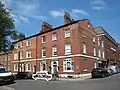 Park Square North with blue plaque