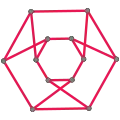 Franklin graph as a 6-sided crossed prism graph.