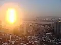 For twenty minutes at sunrise, the eastern side of the building is blindingly bright.