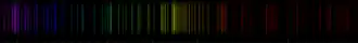 Color lines in a spectral range