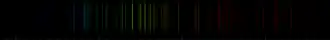 Color lines in a spectral range