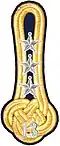 Shoulder mark m/1910 (13 = Dalarna Regiment)