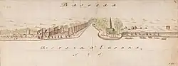 17th-century drawing of Basra