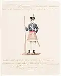 A Brazilian Amazon..., drawing by Sir Henry Chamberlain, 2nd Baronet, 1823
