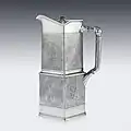 A 'Komai' pattern silver water jug