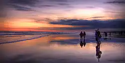 Sunset at Parangtritis Beach, Bantul.