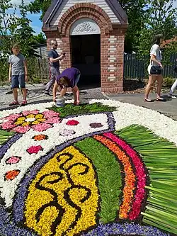 A fragment of the flower carpet, June 2021