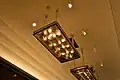 A lighting fixture of René Lalique in the great dining room