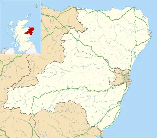 Strichen is located in Aberdeenshire