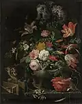 A painting by Abraham Mignon from Catharina Backer's collection