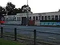 The former saleyards building.
