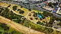 Aerial view of Black Rock Gardens.