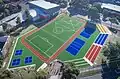 Aerial view of sports ground