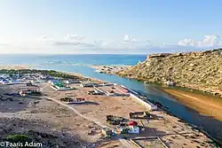 Aerial view of Eyl town