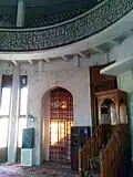 The prayer space of the mosque