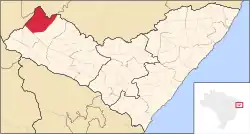 Location of Mata Grande in the State of Alagoas