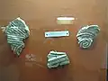 Late Bronze Age clay wall fragments with geometric decoration from Geoagiu de Sus, Alba, 15th century BC
