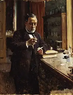 Study by Edelfelt for his portrait of Louis Pasteur