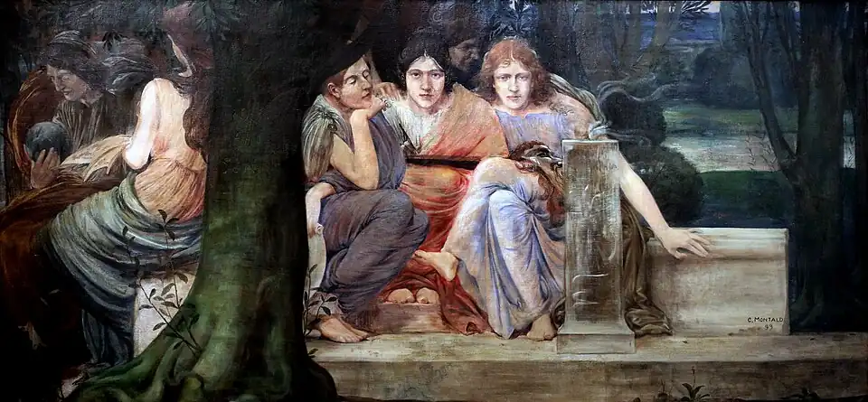 "Allegories of literary genre", (1899)