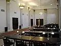 A study area in Alumni Hall