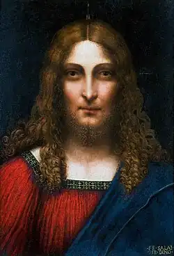 Salaì, Head of Christ the Redeemer (1511), Pinacoteca Ambrosiana, Milan.[149][150][31]