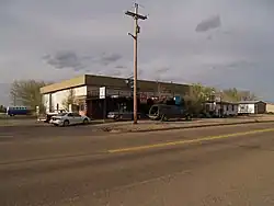 Business district in Amidon