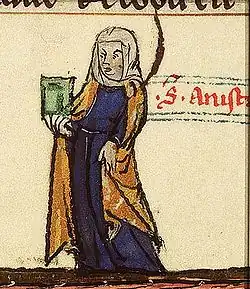 Painting "Saint Anastasia of Sirmium", about 1250-1300