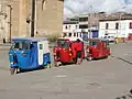 Mototaxis on the central square