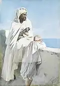 Man and boy in Algiers, 1887