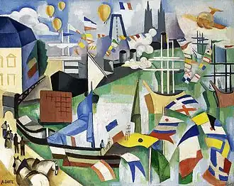 14 July, Port de Bordeaux-Poincaré, 1913–14, oil on canvas, 65 x 81.5&nbsp;cm, private collection