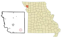 Location of Cosby, Missouri