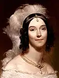 Portrait painting of Angelica Singleton Van Buren