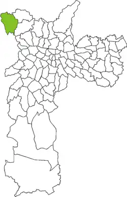 Location in the city of São Paulo