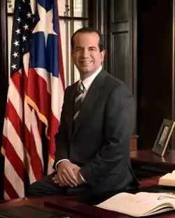 Aníbal Acevedo Vilá, (BA 1982, JD 1985), eighth governor of Puerto Rico (2005-2009), U.S. Representative (Resident Commissioner), D-Puerto Rico (2001-2004),[44] State Representative, P.R. House of Representatives (1992-1999)