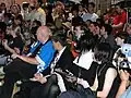 Attendees at the first Ani-Jam event held in Fresno, California in April 2003.
