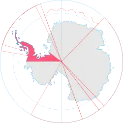 Location in Antarctica