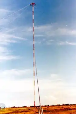 Omega Station&nbsp;E 428&nbsp;meter antenna at Chabrier, Réunion island.