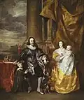 Family of Charles I depicted with the Tudor Crown, 1632